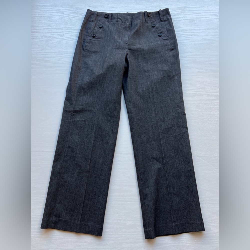 Sandro Lightweight Denim Trousers Womens 1w Straight Leg Full Length